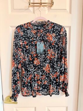 NWT floral a love story top